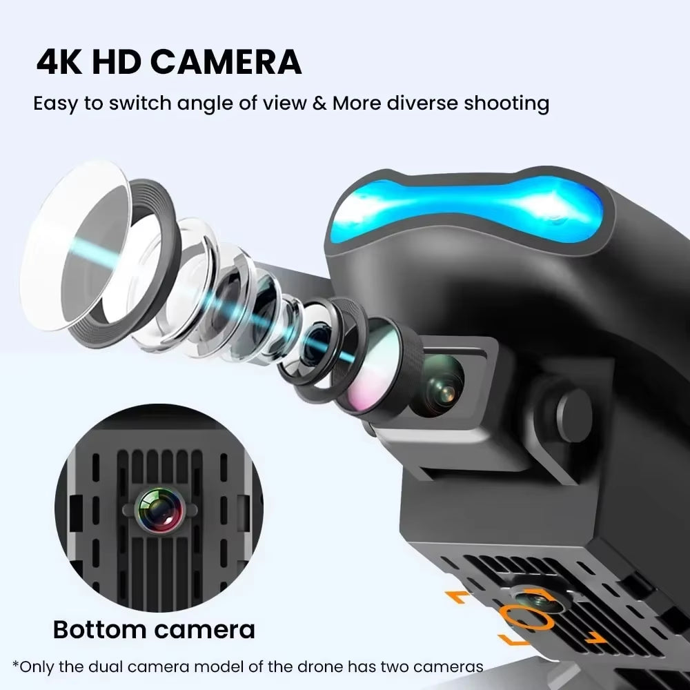 E99Pro Drone HD Professional 4K Drone Dual Camera WIFI Fpv Aircraft Quadcopte Obstacle Avoidance Aerial Photography Drone
