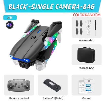 E99Pro Drone HD Professional 4K Drone Dual Camera WIFI Fpv Aircraft Quadcopte Obstacle Avoidance Aerial Photography Drone