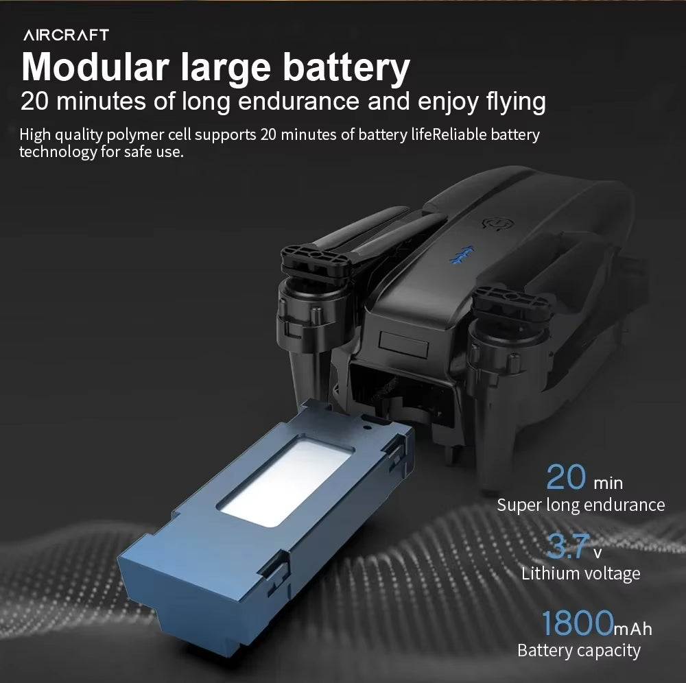 E99Pro Drone HD Professional 4K Drone Dual Camera WIFI Fpv Aircraft Quadcopte Obstacle Avoidance Aerial Photography Drone